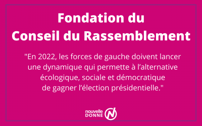 Nouvelle Donne soutient la fondation du Conseil du Rassemblement et le rejoint