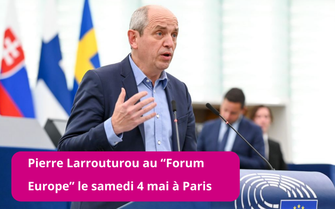 Pierre Larrouturou au Forum Europe le samedi 4 mai à Paris